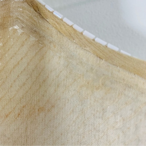 Vintage Lillie Rubin 100% silk beaded sequin top. - Picture 10 of 12